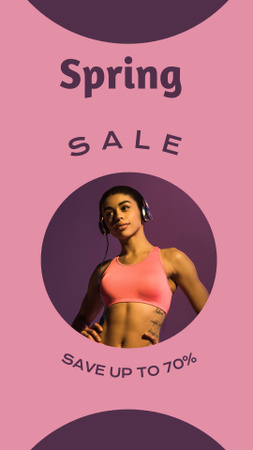 Spring sale of sportswear Instagram Story tervezősablon