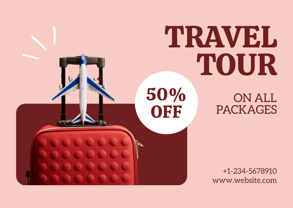 All Tour Packages Discount Card Design Template