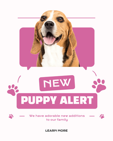 Special Savings on New Dog Adoptions Instagram Post Vertical Design Template