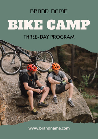 Bike Camp Poster tervezősablon