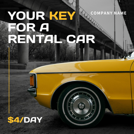 Car Rental Company Offer Instagram Design Template