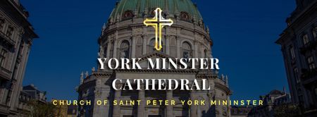 Beautiful Cathedral Building Facebook cover Design Template