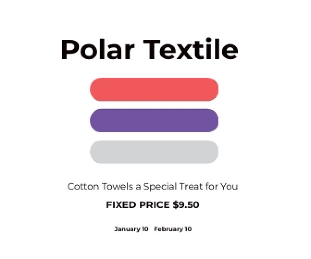 Szablon projektu Polar textile shop Large Rectangle