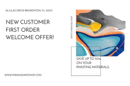 Template di design Painting materials shop Gift Certificate