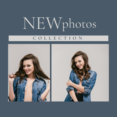 Collage with New Photo Collection Instagram Design Template