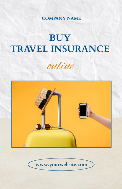 Szablon projektu Durable Offer to Purchase Travel Insurance Package Flyer 5.5x8.5in