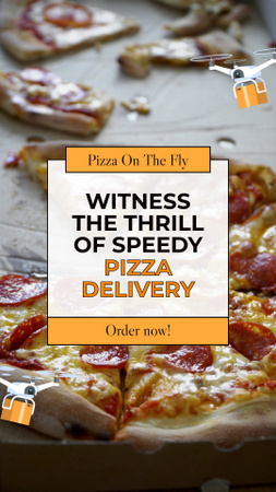 İştah Açıcı Pizza Paket Servis Hizmeti Teklifi TikTok Video Tasarım Şablonu