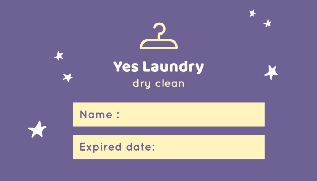 Designvorlage Offer of Laundry and Dry Cleaning Services für Business Card US