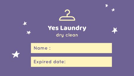 Nabídka služeb praní a chemického čištění Business Card US Šablona návrhu