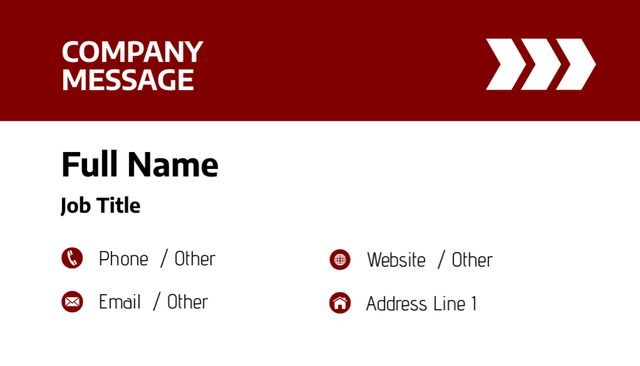 Designvorlage Short Company Employee Identity Information für Business Card US