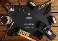 Barbershop Happy Hours Announcement with Professional Tools