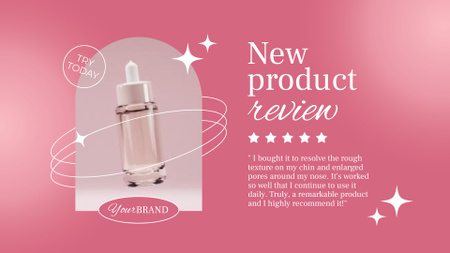 Plantilla de diseño de Beauty Product Review Full HD video 