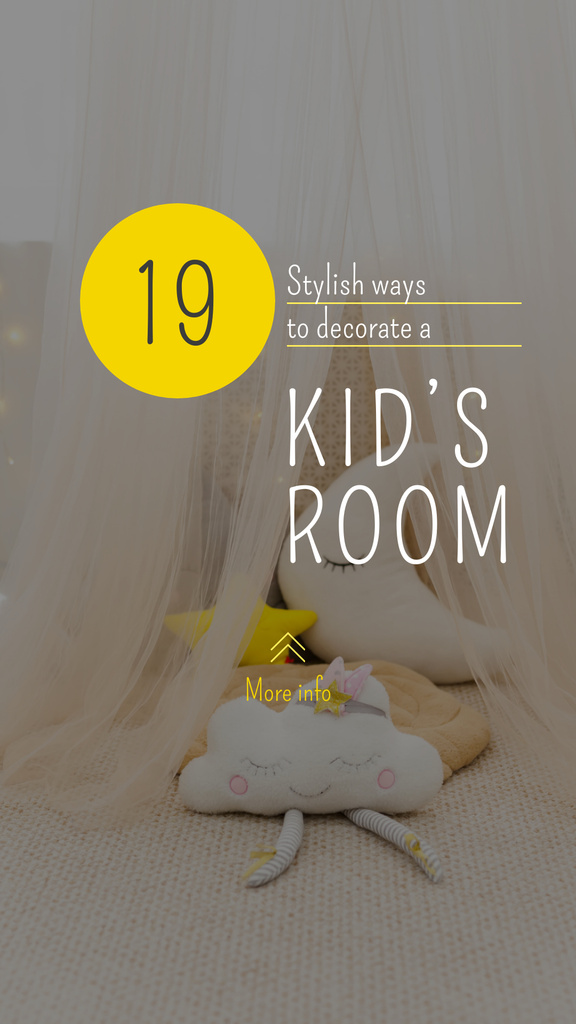Toys in nursery interior Instagram Story Modelo de Design