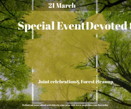 Platilla de diseño Special Event devoted to International Day of Forests Large Rectangle