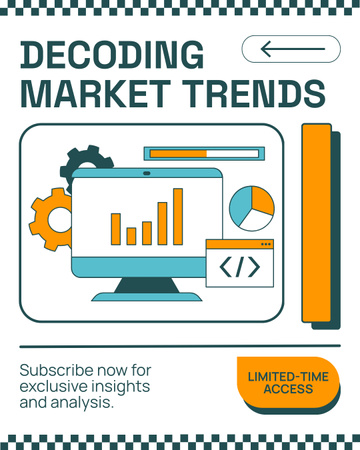 Time-Limited Access to Stock Trading Market Trends Instagram Post Vertical Design Template
