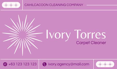 Modèle de visuel Carpet Cleaning Services - Business card