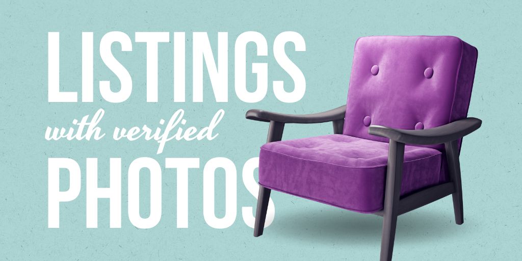 Template di design Real Estate Ad with Stylish Armchair Twitter