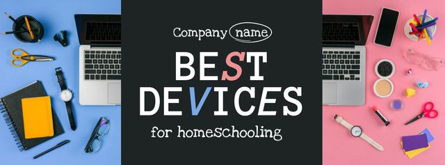 Selling the Best Educational Devices Facebook Video coverデザインテンプレート