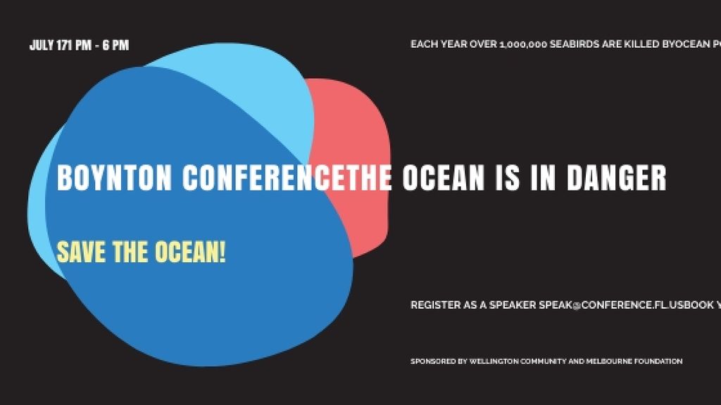 Ecology Conference Invitation in Colorful Frame Title – шаблон для дизайну