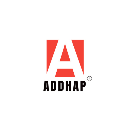 Büyük harf a ile Addhap logo tasarımı Logo Tasarım Şablonu