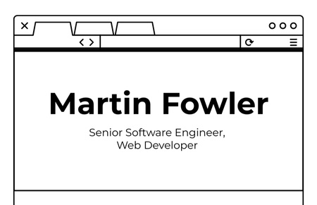 Senior Software Engineer And Web Developer Services Business Card 85x55mm Design Template