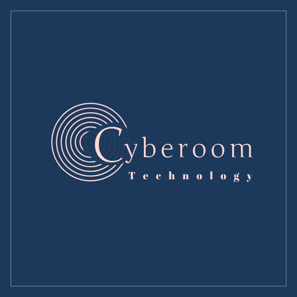 Template di design Cyberoom Technology Business Logo Logo 1080x1080px