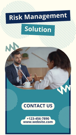 Risk Management Solutions Consulting Instagram Video Story Design Template