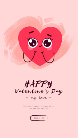 Valentine's Day Loving Hearts Instagram Video Story Design Template