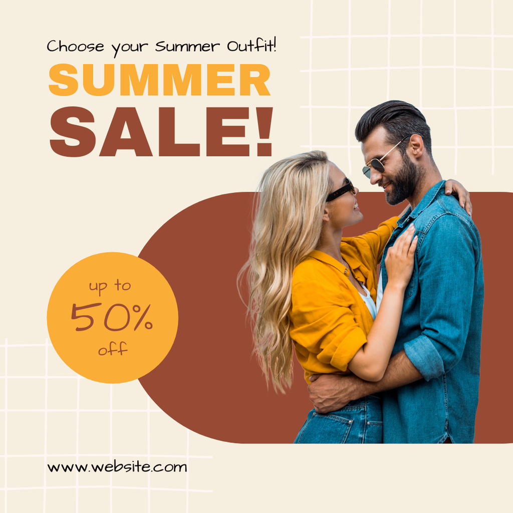 Summer Outfit Sale Instagram Design Template