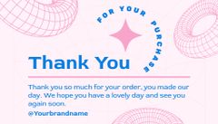 Thank You for Purchase on Pink