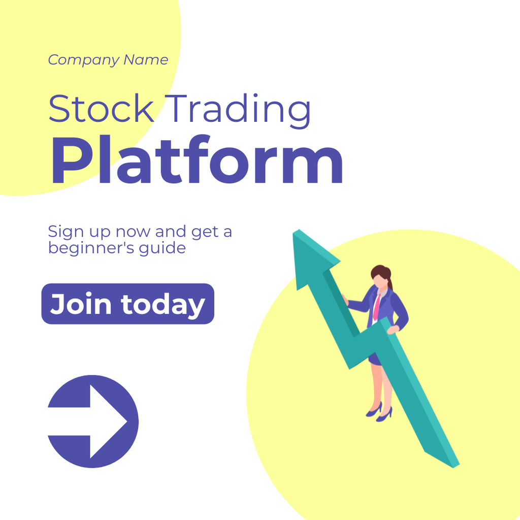 Ontwerpsjabloon van Instagram AD van Guide to Operation of Trading Platform for Trading