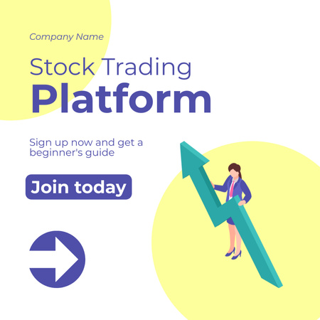 Modèle de visuel Guide de fonctionnement de la plateforme de trading pour le trading - Instagram AD