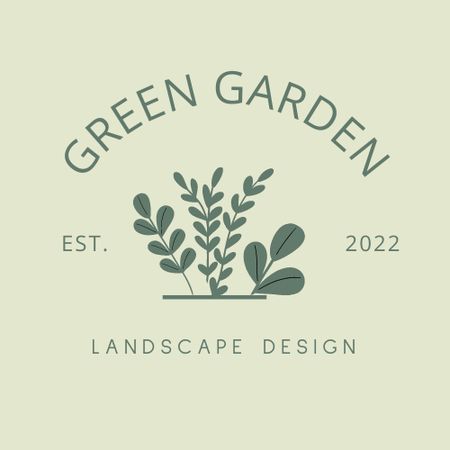 Landscape Services Offer Logo tervezősablon