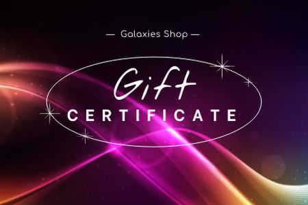 Gaming Shop Ad Gift Certificate Design Template