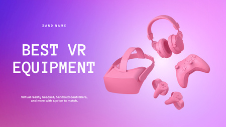 Platilla de diseño Wide Choice of Best VR Equipment Full HD video