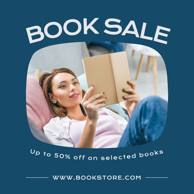 Sensational Books Discount Ad Instagram – шаблон для дизайну