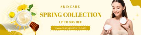 Plantilla de diseño de Spring Sale Skin Care Products Twitter 