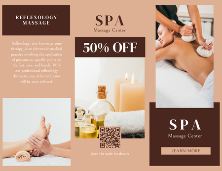 Offer Discounts on Spa Services Brochure 8.5x11in Design Template