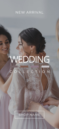 Template di design Nuova collezione di abiti da sposa Snapchat Geofilter