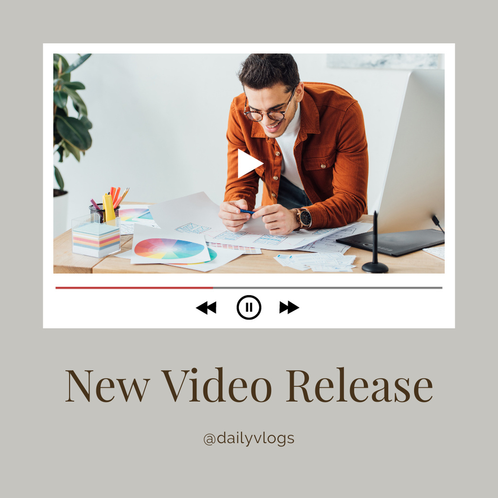 Platilla de diseño New Release Announcement Video Instagram