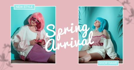 Spring Arrival Stylish Outfits Offer Facebook AD Design Template