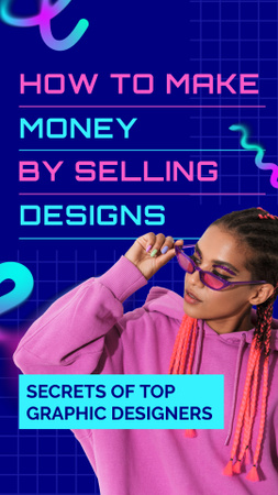 Platilla de diseño Trendy Tips For Making Money As Graphic Designer Instagram Video Story