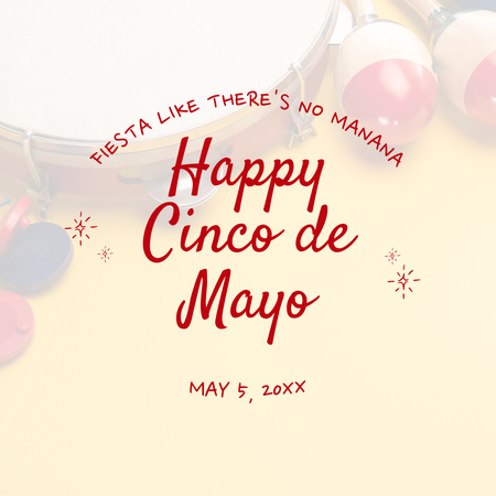 Boldog Cinco de Mayo ünnepséget Instagram tervezősablon