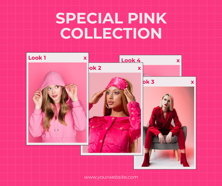 Pink Collection Syle Facebook Design Template