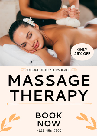 Thai Massage with Herbal Pouches Flayer Design Template
