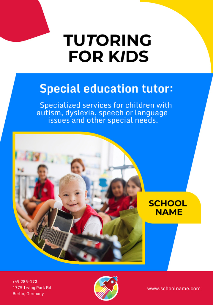 Take Advantage of Our Tutor Services for Kids Poster 28x40in tervezősablon