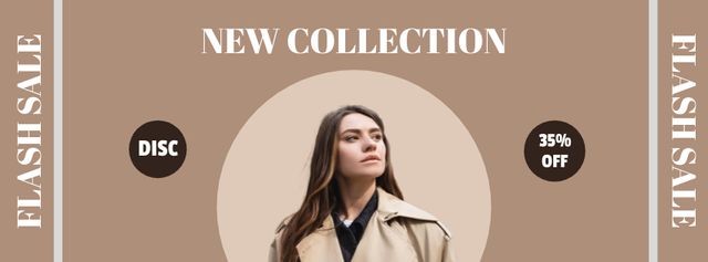 Flash Sale New Collection Facebook cover – шаблон для дизайну