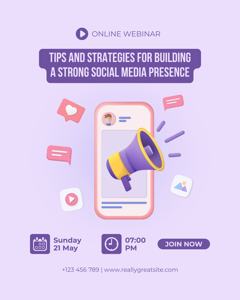 Tips and Strategy for Building Strong Business Instagram Post Vertical – шаблон для дизайну