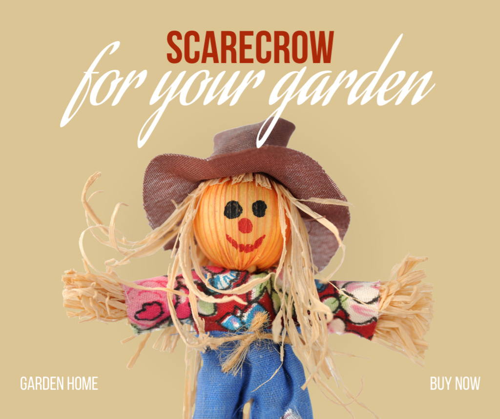Plantilla de diseño de Scarecrow for Garden Facebook 