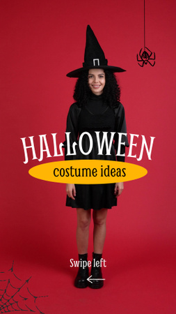 Реклама ідей костюмів на Хелловін із павуком TikTok Video – шаблон для дизайну
